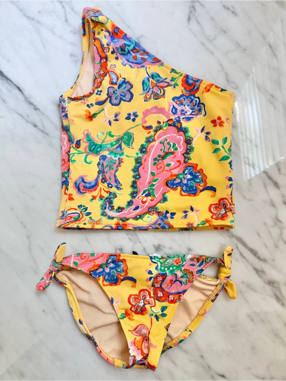 Ralph Lauren Tankini Yellow Swimsuit Size 5